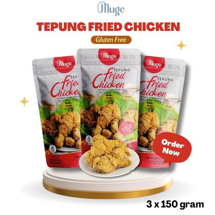 

Terlaris Mugo Tepung Bumbu Ayam Goreng Fried Chicken Gluten Free Non Msg [3Pcs]
