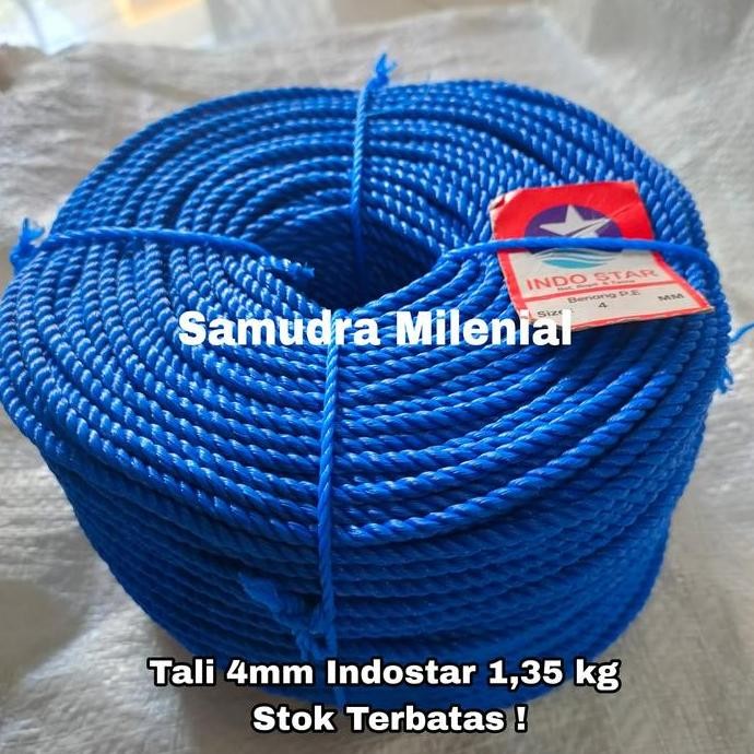 

BERKUALITAS TALI TAMBANG 4MM / TALI TAMBANG PLASTIK PE ROLL 4MM / TALI 4MM 1 ROLL