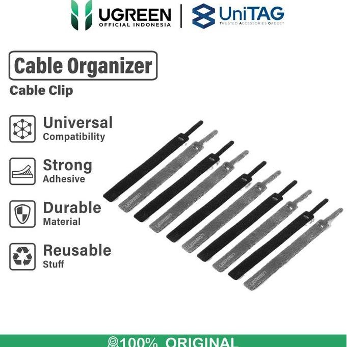 

UGREEN Cable Tie Organizer Velcro Strap Pengikat Kabel Tali Perekat