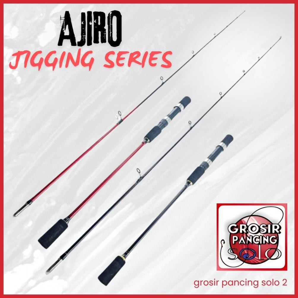 Inspiratif Joran Pancing Jigging Laut Kaku Kuat Ajiro Full Variasi Warna Bahan Fiber Solid 150 165 1