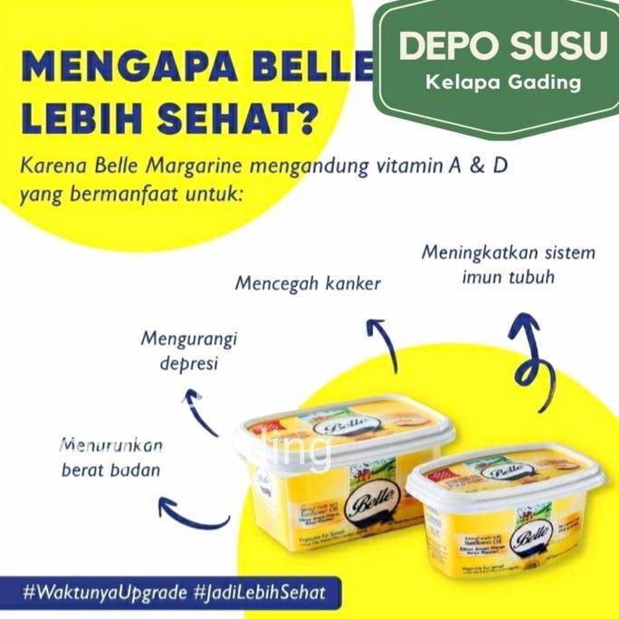 

[Ready/Spesial] Belle Margarine Sunflower Oil Spread | Margarin Mentega Butter 250 500 [Terlaris&Recommended]