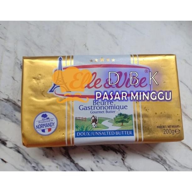 

[Ready/Spesial] Butter Unsalted Premium| Mentega Tawar | Elle & Vire 200Gr Elle Vire [Terlaris&Recommended]