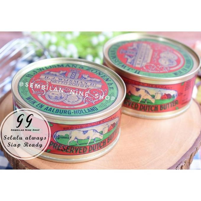 

[Ready/Spesial] Wijsman Butter Mentega 200 Gram Wisman Wysman Preserved Dutch Butter [Terlaris&Recommended]