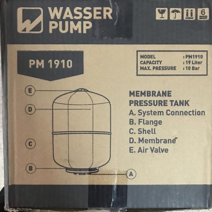 Tabung Pompa Air Semi jetpump WASSER PM 1910 PM1910 19 Liter MURAH