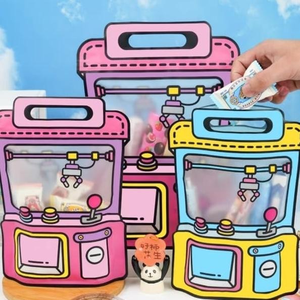 

Bs 10Pcs Plastik Ziplo Thday Paaging Goodie Bag Hadiah Hamper Kado Sna Claw Machine
