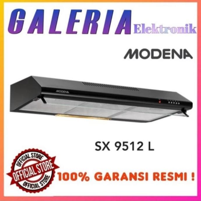 Tersedia COOKER HOOD MODENA COOKERHOOD PENGHISAP ASAP DAPUR SX9512L SX 9512 L
