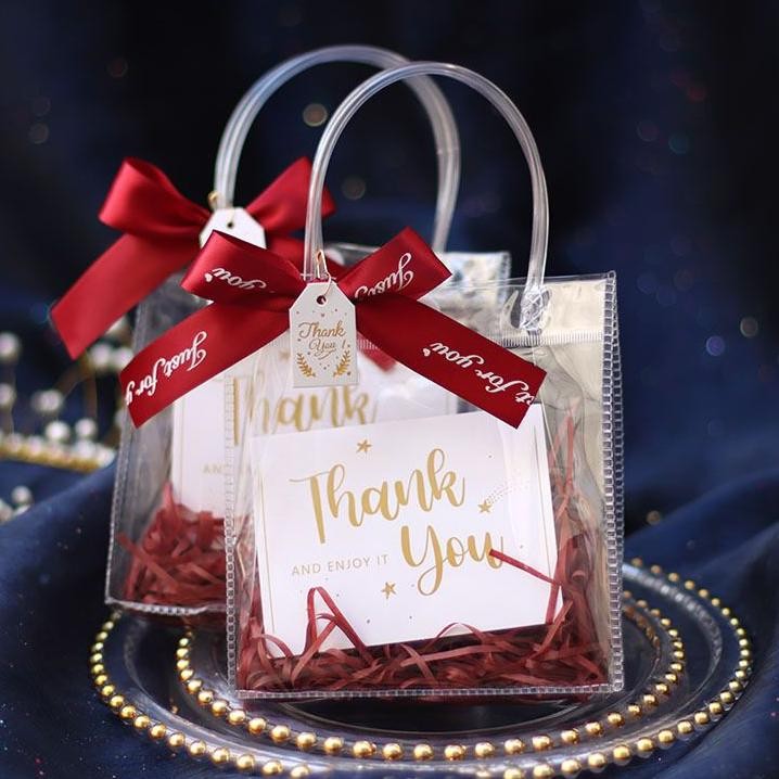 

Grosir 10 Buah Tas Mika Kancing Hampers Goodie Bag