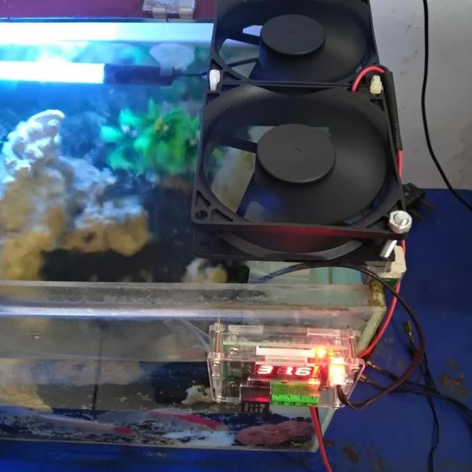 Kipas Kipas Aquascape Fan Aquarium Otomatis Suhu