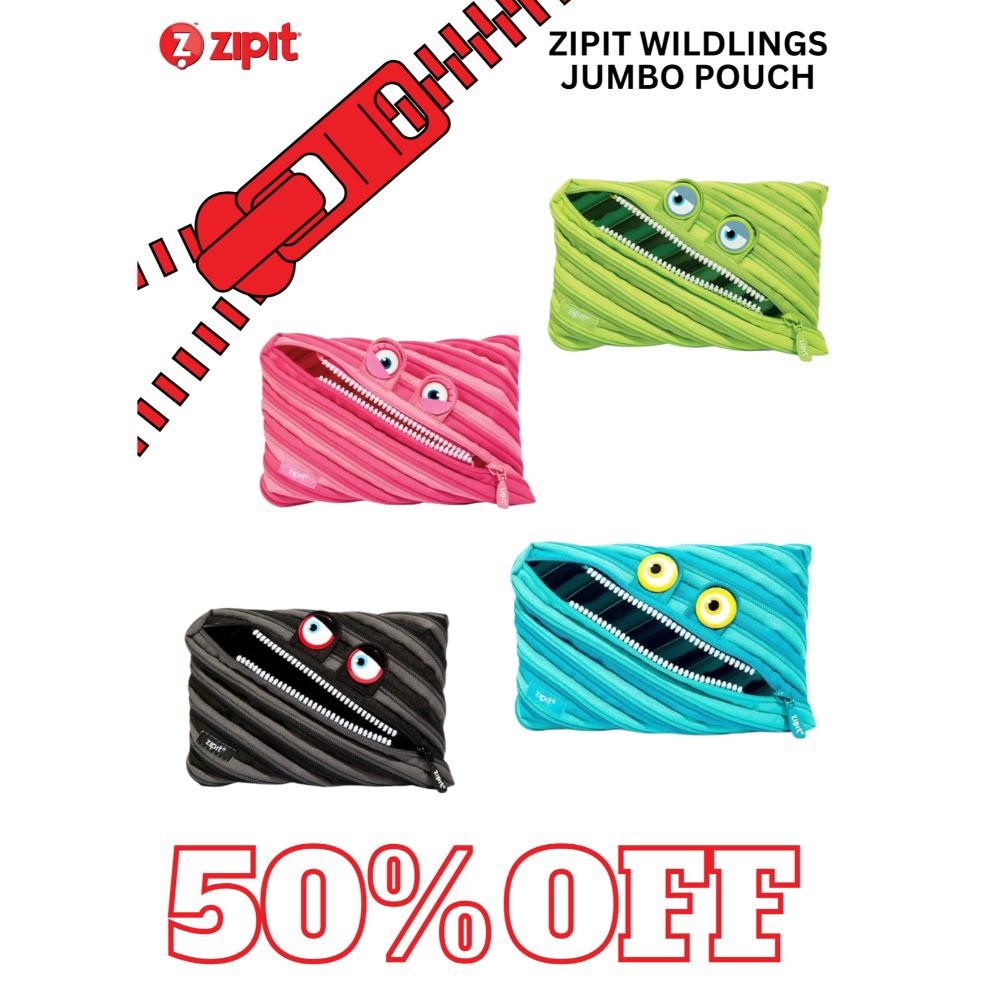

LINDU Zipit Wildlings Jumbo Pencil Case