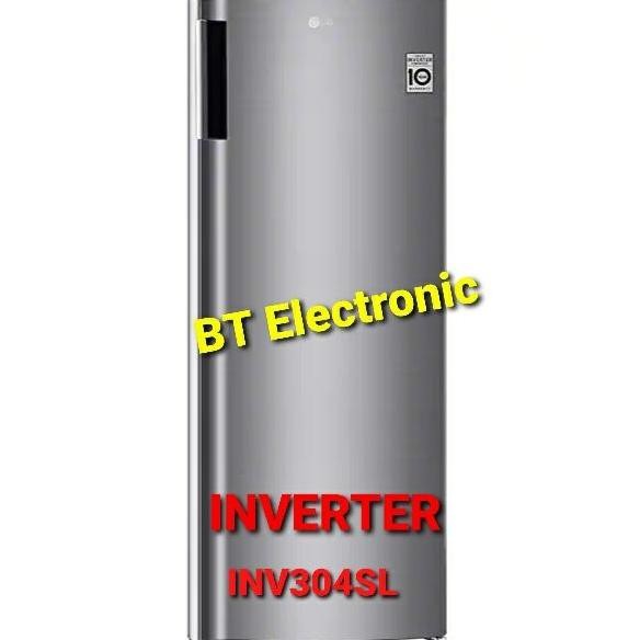 Tersedia Freezer Es Batu LG GN-INV304BK 6Rak / GN-INV304SL Kulkas Lemari Pembeku Asi 1 PIntu INVERTE