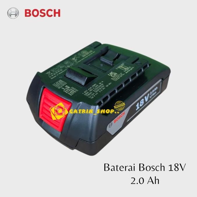 Baterai Bosch 18V 2.0Ah Batere Cordless Bosch 18V Lithium Ion 2.0 Ah