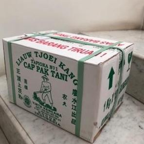 

Grosir Tepung Tapioka Liauw Tjoei Kang 1Kg Dus ( 25 Bungkus )