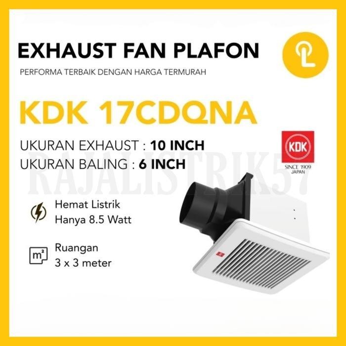Exhaust Fan Kdk 17 Cdqn Cerobong Exhaust Ceiling Original Dan Terpercaya
