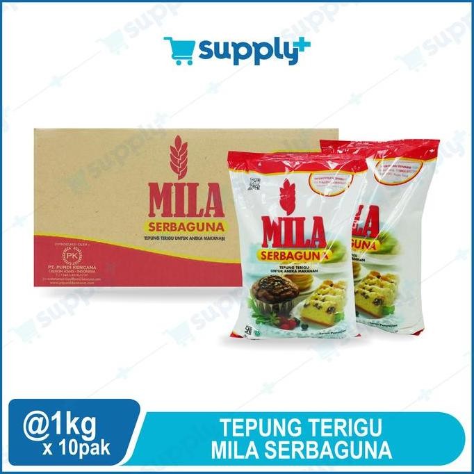 

Terlaris Tepung Terigu Serbaguna Mila 1 Kg Isi 10 Pcs