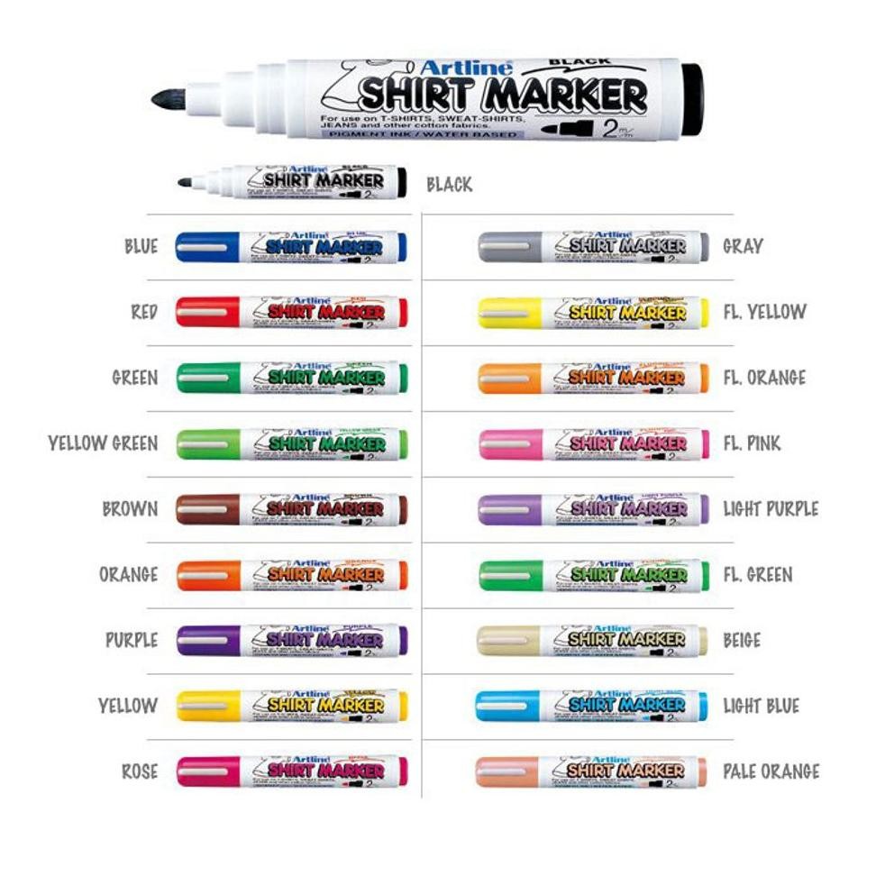 

Fgk-45 Kt78 Fg-80 Artline Shirt Marker Spidol Kain Kaos 2.0 / Fabric Marker Hemat Premium