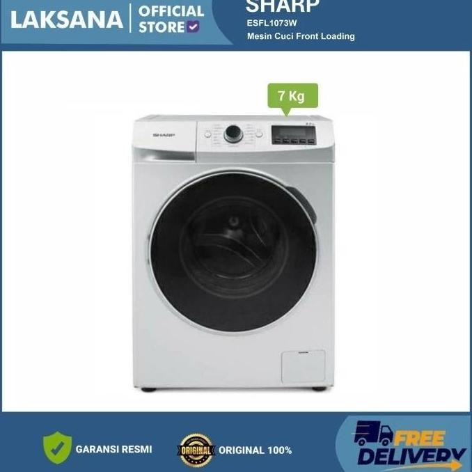 Tersedia SHARP ESFL1073W Mesin Cuci Front Loading 7 Kg ESFL 1073W