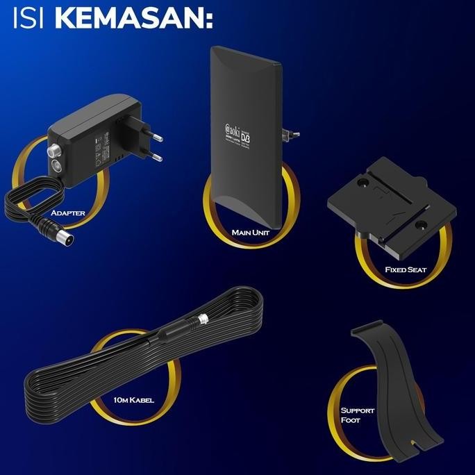 Antena TV digital Analog Dalam / Luar Aoki AT 3000 [terbaik]