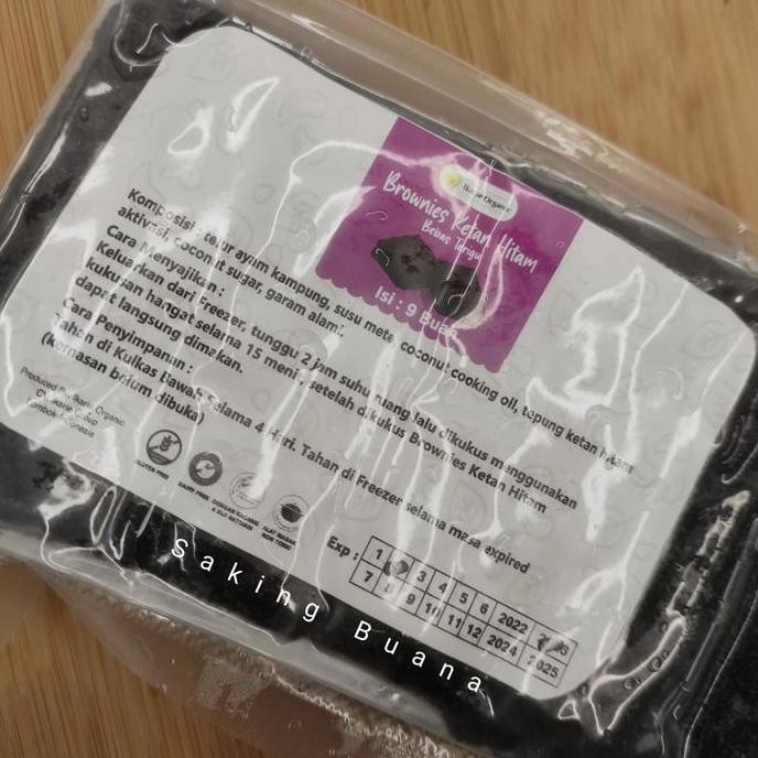 

Murah Brownies Ketan Hitam Bebas Terigu - Ikarie Organic