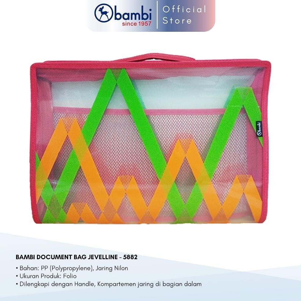 

LINDU Bambi Tas Dokumen A4 Tipe Tas Berkas / Tas Arsip Edisi Jevelline Original