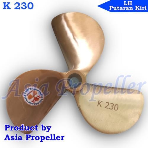 Propeller / Baling Baling Kapal Kuningan Ukuran K 230 Putaran Kiri Lh - Asia Propeller Original Dan 
