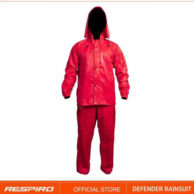 Miliki Respiro Defender Jas Hujan Pengendara Motor Waterproof - Hitam, M