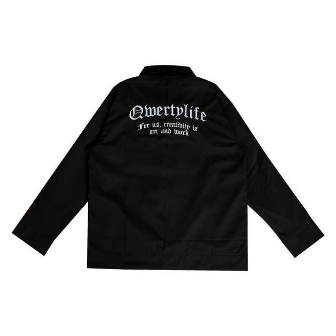 Grosir Qwertylife Work Jacket Jems Black