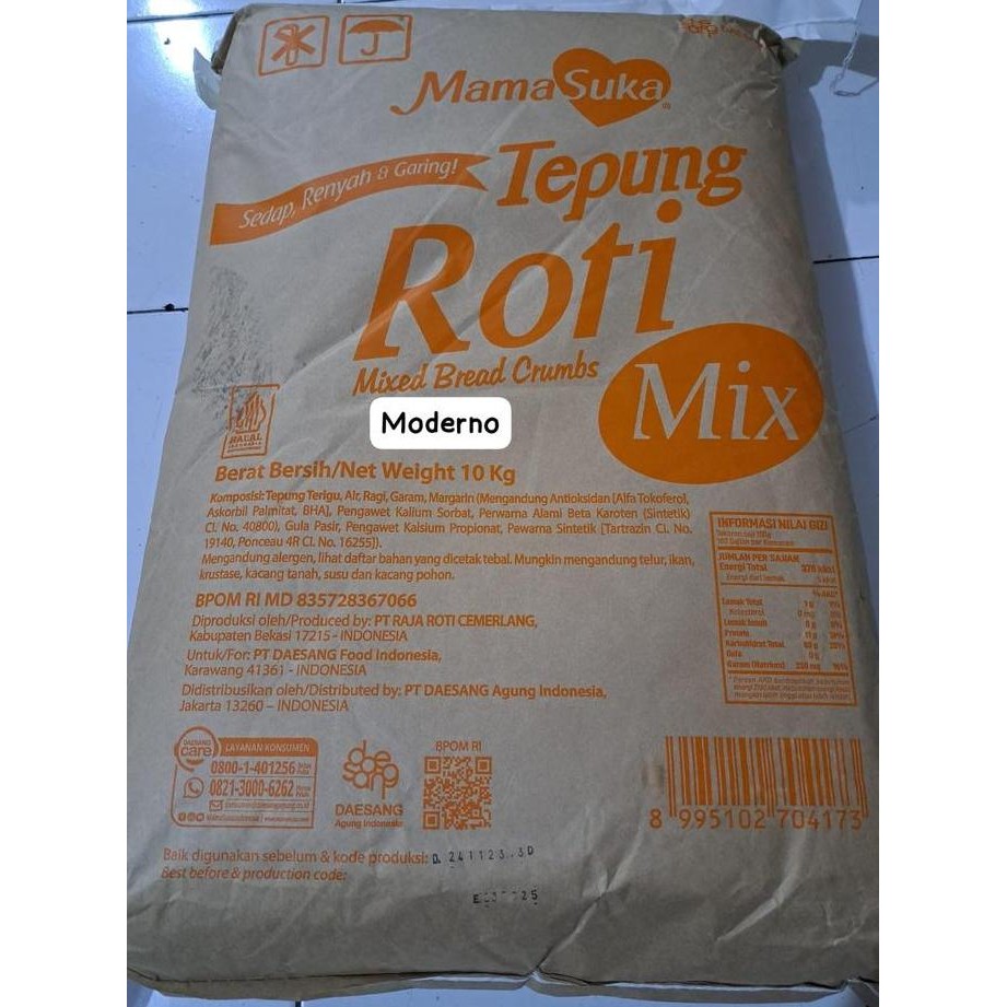 

Murah Tepung Roti Mix 10 Kg - Mamasuka