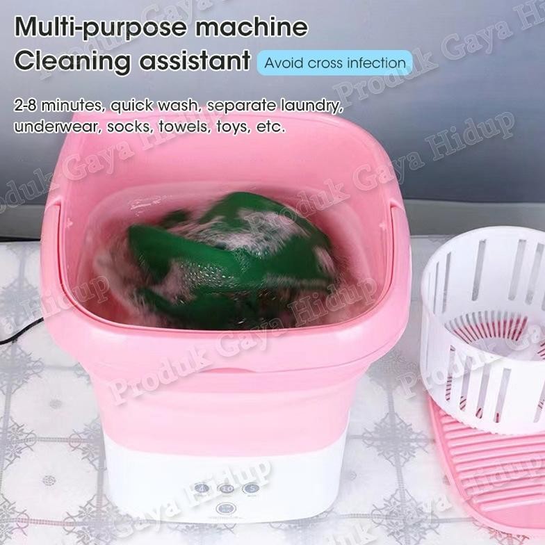 Mesin cuci lipat, mesin cuci mini portable, mesin cuci kecil, mesin cuci anak, mesin cuci semi otoma
