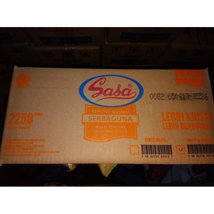 

Terlaris Sasa Tepung Bumbu Serbaguna Hot & Spicy 225 Gram Per Dus