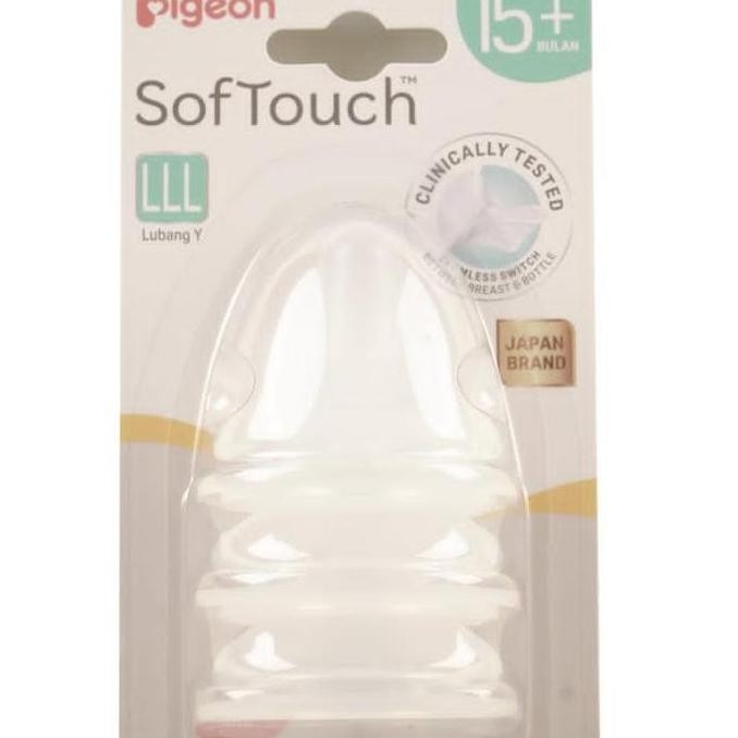 Sale (3Pcs Blister) Nipple Pigeon Softouch Tm Nipple Size Lll 15M+ Ori Pigeon Bayi