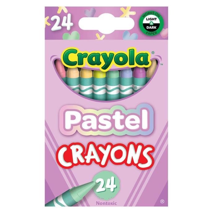 

LINDU Crayola Pastel Crayons Isi 24 ct Nontoxic