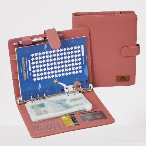 

LINDU Dompet Keluarga - Binder Budgeting Keuangan Kulit Polos A5