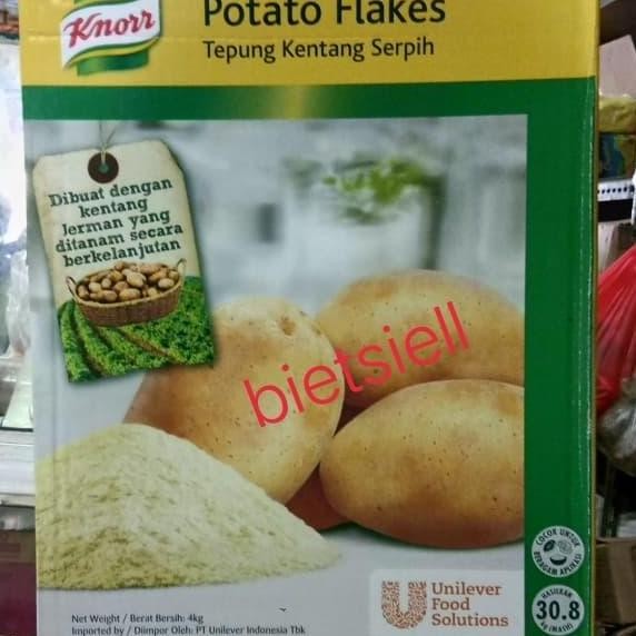 

Grosir Knorr Potato Flakes/Tepung Kentang Serpih 4Kg