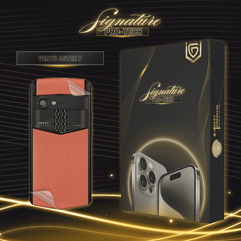 UniGet SIGNATURE PRO-TECH - Premium Anti-Scratch Protector for Vertu Aster P / Back Cover Guard Case