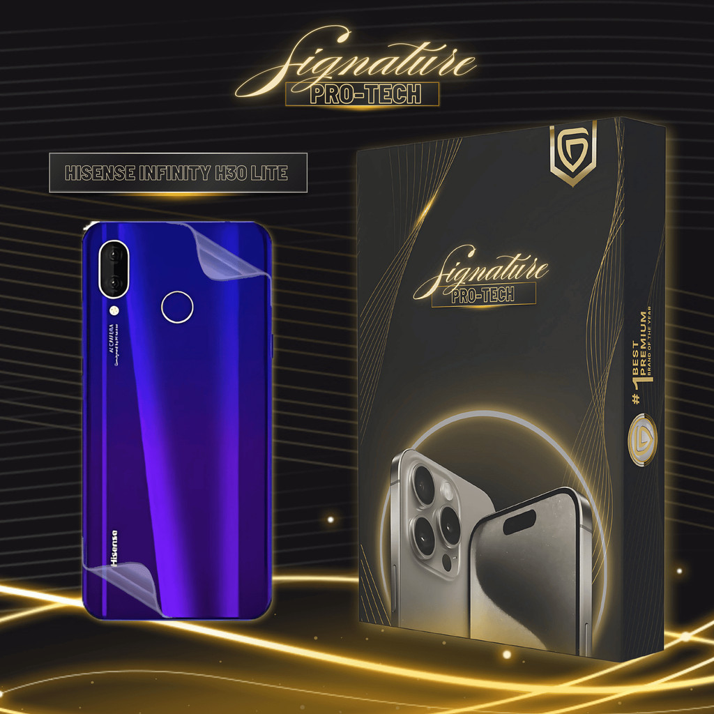 UniGet SIGNATURE PRO-TECH - Premium Anti-Scratch Protector for Hisense Infinity H30 Lite / Back Cove