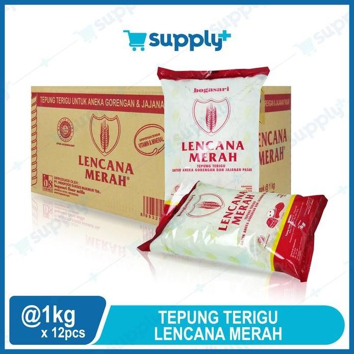 

Terlaris Tepung Terigu Lencana Merah 1 Kg Isi 12 Pcs Per Karton