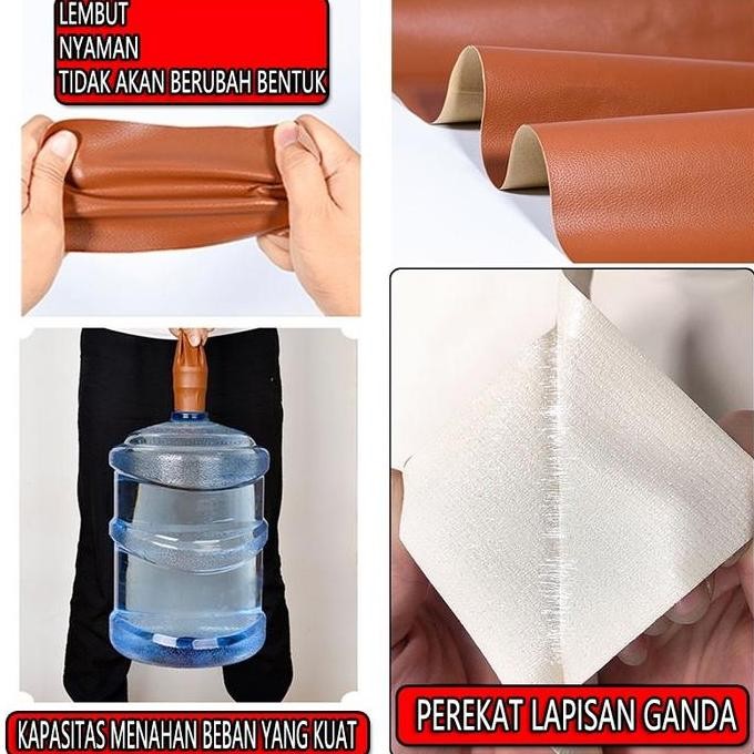 Terlaris [Lem Impor]Cod Lem Impor Yang Kuat Warna Coklat Muda Sticker Kulit Sofa Leather Repair Stic