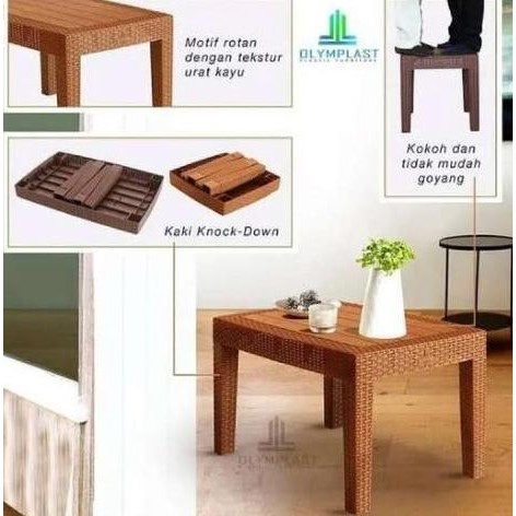 

Terlaris Meja Tamu /Furniture//Meja Sofa/Meja Teras/Ostr - Olymplast Furniture