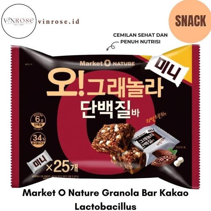 

Market O Nature Granola Bar Kakao Lactobacillus Protein Bar Korea