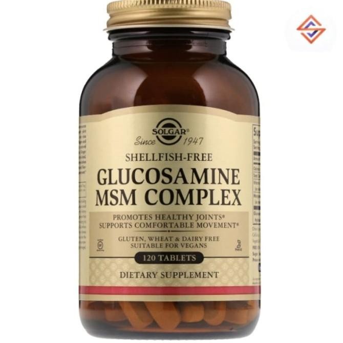 Solgar Glucosamine Msm Complex Isi 120 Tabs Original Produk