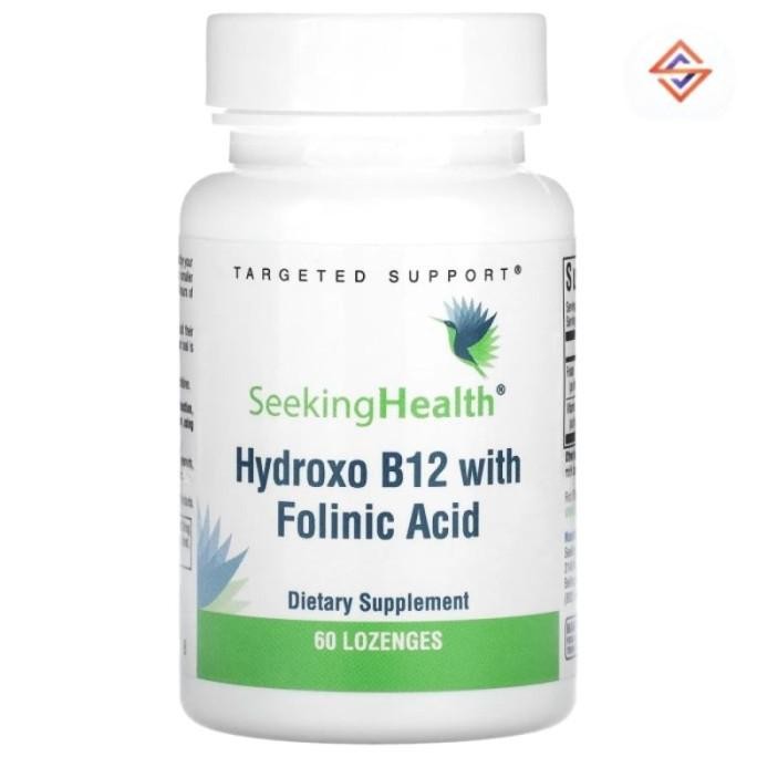 Seeking Health Hydroxo B12 With Folinic Acid 60 Lozenges Original Produk