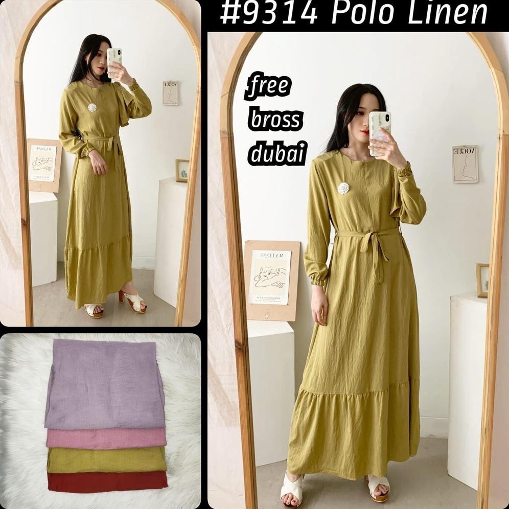 NAJWA - Dress Wanita Layla / Dress Wanita Crinkle Airflow Lengan Panjang READY STOCK