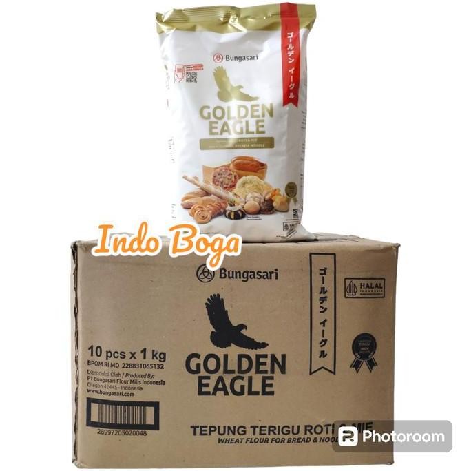 

Terlaris Kartonan Golden Eagle Tepung Terigu Protein Tinggi 1Kg X 10Pcs Per Dus