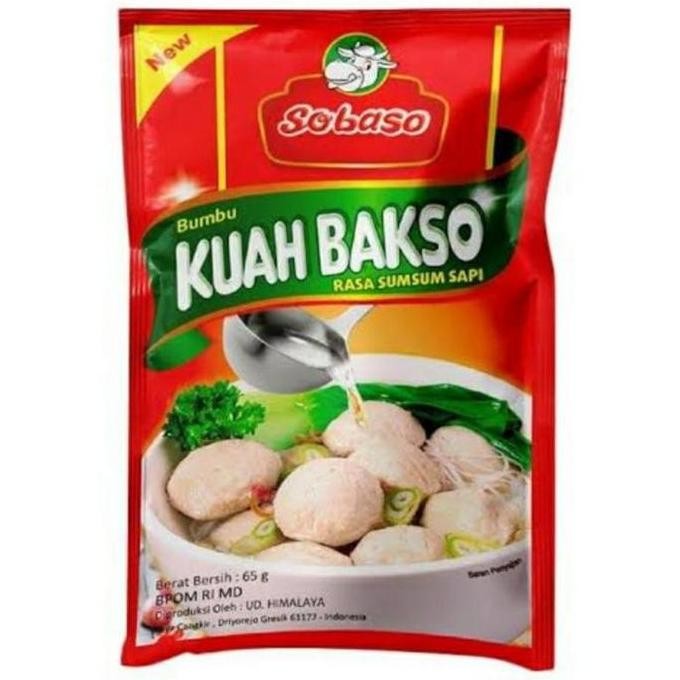

Terlaris Sobaso Bumbu Kuah Bakso Rasa Sumsum Sapi 65 Gram ( Isi 10 Bks )