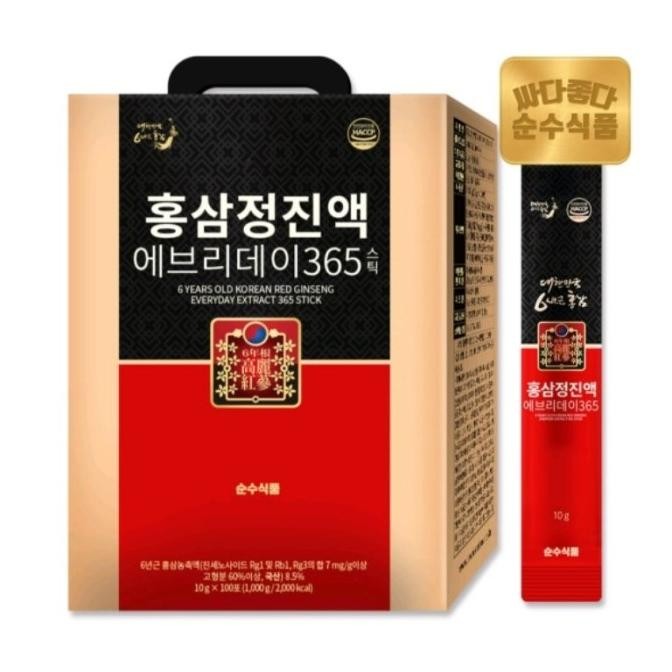

[10 Sachet] 6 Years Old Korean Red Ginseng Everyday 365 Stick