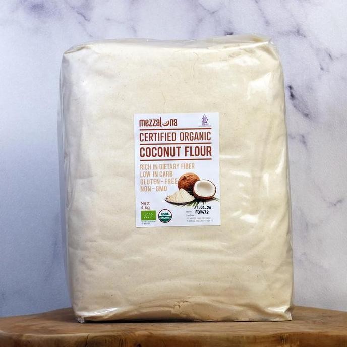 

Terlaris Tepung Kelapa Organik Mezzaluna 4000Gr 4Kg Organic Coconut Flour Diet Keto 4 Kg