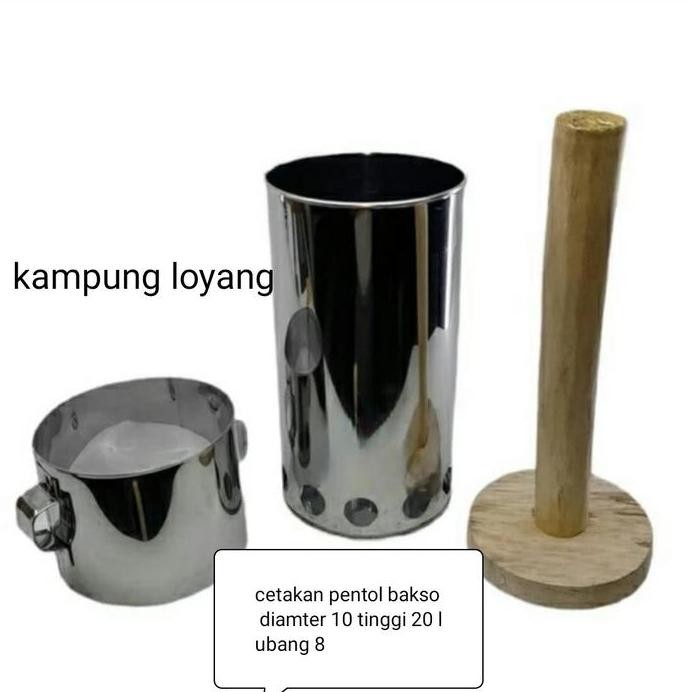 

Terlaris Cetakan Pentol Bakso Manual Stainles Diameter 10Cm Lubang 8