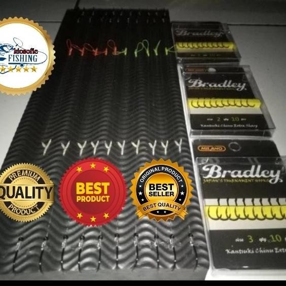 Terlaris Rangkaian Kail Cabang 3 Kail Bradley 1 Set Isi 10Pcs