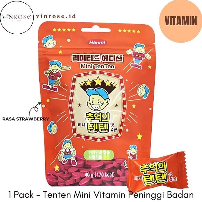 [1 Pack] Tenten Mini Vitamin Peninggi Badan Anak Korea/ Vitamin Kids