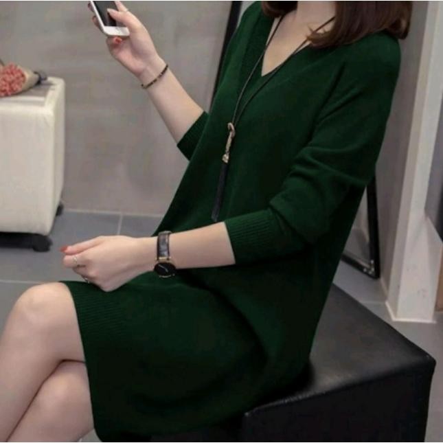 Oz67 Fx-76 Se-7 Dres Rajut Bahan Halus Premium 12 Gate Termurah Hemat